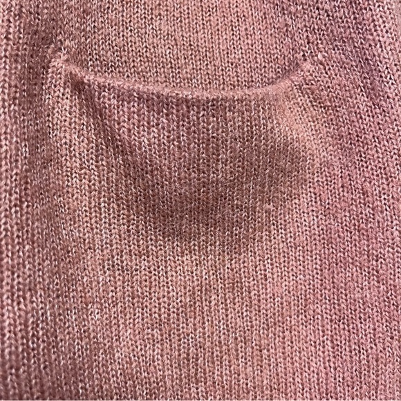 Madewell Womens Chelsea Pocket Pullover Sweater Boxy Small Alpaca Blend Salmon - Picture 4 of 11